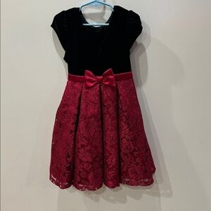 Jona Michelle Black Velvet Dress Size 5